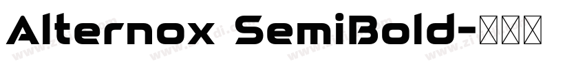 Alternox SemiBold字体转换